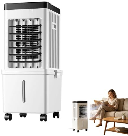 Hoseless Portable Air Conditioner, 15L Ventless 3-In-1 Energy Efficient Chiller With 3 Adjustable Speeds, Compact Lightweight Cooling Device For Home And Office