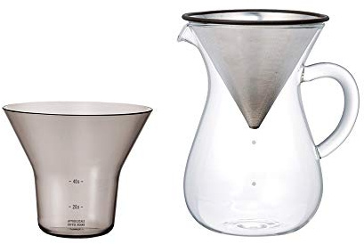 Kinto 1.1 Liter Carafe Coffee Set with Strainer No Need for Paper Filters