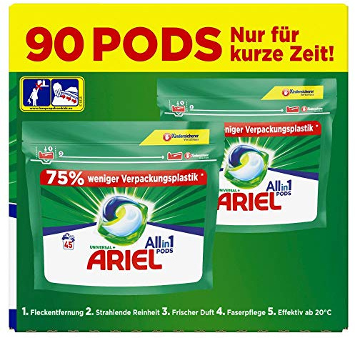 Ariel All-in-1 PODS Universal, 90 Waschladungen