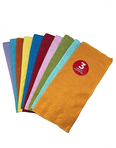 Venteo - Chiffons de Nettoyage en Microfibre - Serviettes Tout Usage – Douce Anti-Rayure - Lot de 7 Chiffons Microfibres + 3 gratuits