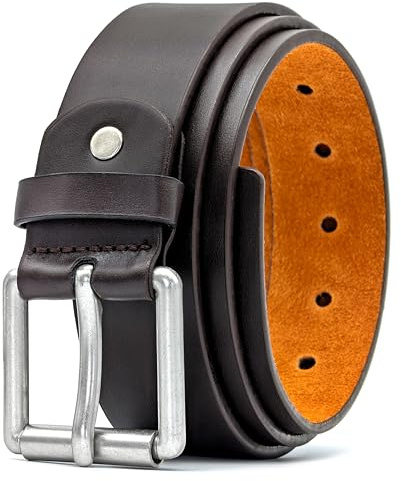 Ossi Herren 38mm Schlau Lässig Jeans Schwarzer Gürtel
