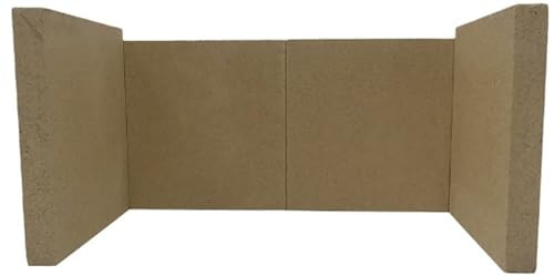 HD Stove Glass UK Ltd - Fireline FP8 Premium Heat Resistant Vermiculite Fire Brick Set Easy Fit