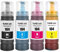 SHUOLEI E104 Encre Compatible avec Epson E104 Bouteille d'encre Multipack pour ET-1810 ET-2726 ET-2810 ET-2811 ET-2812 ET-2814 ET-2815 ET-2820 ET-2821 ET-2825 ET-2826 ET-4700 ET-4800 (4-Pack BK C M Y)