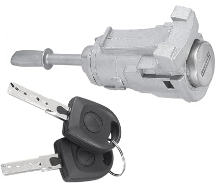 Autotürschloss Zylinder mit 2 Schlüsseln 604837167 Linke Seite for Volkswagen Golf IV MK4 1996-2006 for Volkswagen Bora 1997-2006