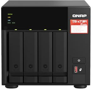 QNAP TS-473A-SW5T Serveur NAS 4 Baies + QSW-1105-5T
