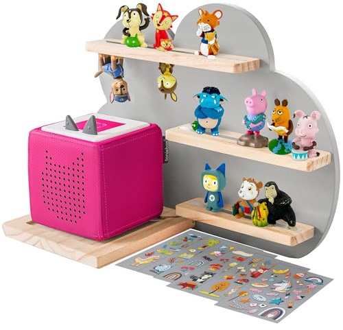 Tonie Cloud Regal für +20 Figuren – Aufbewahrung Toniebox für Jungen und Mädchen – Kinderzimmer