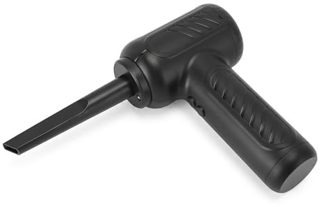 Spolverino Ad Aria Compressa, Spolverino Elettrico a 3 Marce Regolabile 51000 Giri/min con Torcia Elettrica, Soffiatore Ad Aria Senza Fili per la Pulizia di Polvere e Sporco