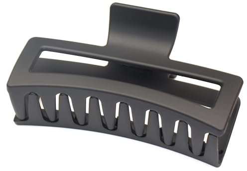 QinGoo Riesen Mattes Haarklammer Groß Haarspange Elegant Haar clips Schöne Damen Haarschmuck, 12.7cm, Schwarz
