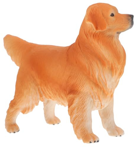 COSMEVIVI Modèle Animal de Chien Simulé pour Garçon et Filles, Décoration Réaliste de Chiot en Plastique, Ornement Éducatif Compact, Jouet Pédagogique pour Chambre et Jeux D’éveil –