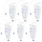 6 Stück 750ml Beinbeutel Urindrainagebeutel, Urinbeutel Beinbeutel, Urinsammelbeutel Drainagebeutel mit Riemen, Anti-Reflux-Ventil, Urinbeutel, Urindrainagebeutel, Drainagebeutel