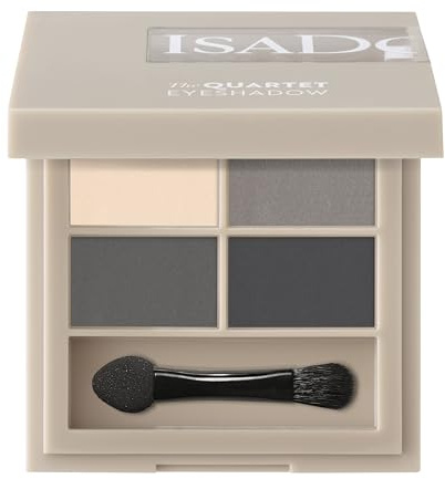 IsaDora Lidschatten Palette Quartet - Eyeshadow Palette für makelloses Augen Make-Up - Vegan - Umwerfendes Make Up Set mit je vier Lidschatten - 03 Smoky Eyes