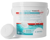 BAYROL e-Chlorilong® POWER5-2 x 5kg - 200g Chlortabletten für Pool mit 5 Funktionen - Multitabs 5 in 1 für kristallklares Wasser - Chlor Pool