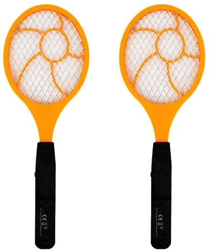 BLASHRD 2X Palmeta Matamoscas para Mosquito Electrico LED Matamoscas Raqueta de Tenis Electrica 44 x 15.5 de Mosquito Avispa