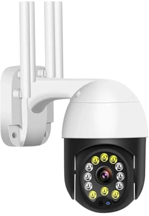 KKENZA Telecamera IP Wi-Fi YCC365 Plus Smart Home Telecamera di sorveglianza 2MP Telecamera di Sicurezza for Esterni con monitoraggio Automatico e Visione Notturna(AU Plug_2MP ADD 128G SD Card)