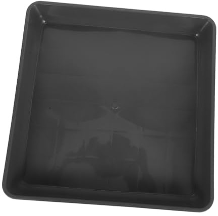 HEMOTON 2pièces Soucoupes Carrées Plastique pour Plantes Bacs De Drainage pour Pots De Fleurs Et Bonsaïs pour Maison Balcon