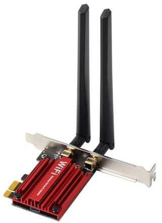 Nihcora 1800Mbps WiFi 6 MT7921 Adaptador Inalámbrico PCI Express Bluetooth 5.2 Tarjeta de Red Wi-Fi de Doble Banda 802.11AX/AC 10 11