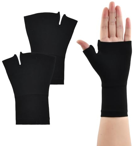 Ziyonix 2 Piezas Muñequeras de Compresión, Muñequeras para Muñeca y Pulgar Transpirable Muñequera Soporte Férula Elástica Muñequera Deportiva de Protección para Mujer Hombre Túnel Carpiano (Medium)
