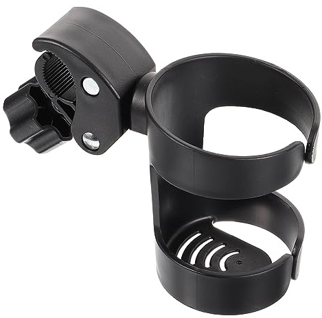 Supvox Abnehmbarer Getränkehalter aus Pp für Rollstuhl und Kinderwagen Sicherer Becherhalter für Kaffee und Wasserflaschen Praktisches Zubehör für Seniorentrolley
