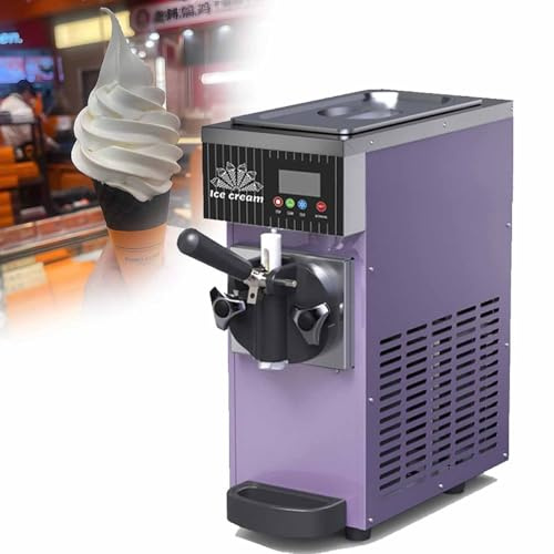 Commercial Soft Serve Ice Cream Machine with Auto Clean and Pre-Cooling, Ideal for Restaurants and Snack Bars