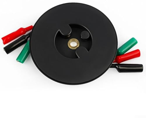 Oniissy Retractable Automotive Multimeter Test Lead Extension Cable Reel, for 3m or 6m Long Lasting Plastic Spool with Clip Connectors for Car Electrical Circuit(300cm)