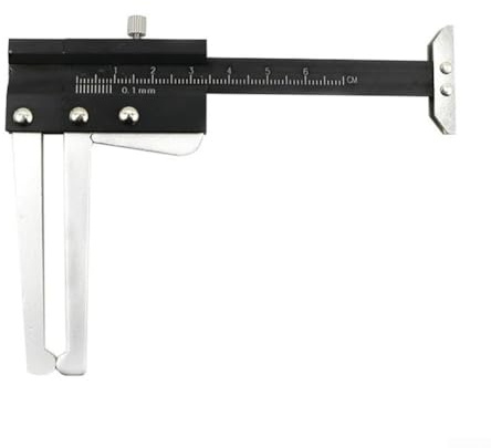 DystopiaWorld Brake Disc Thickness Gauge Caliper Tool, 0-60mm Portable Fractional Caliper Measuring Tool, For Brake Disc And Tire Tread
