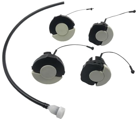 AMSLSIU Kit de tapa de depósito combustible para motosierra jardín, herramienta jardinería sierra eléctrica, cubierta aceite, conjunto accesorios manguera ventilación, suministros