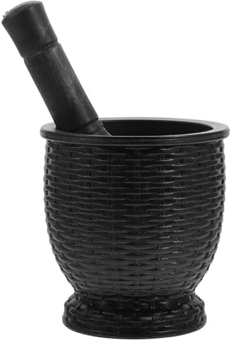 OSALADI Pilon à Ail Ménager en Plastique Imitation Bois Presse-Ail Ergonomique 1 Pièce Broyeur à Ail Compact Cuisine et Broyage de Comprimés Outil Polyvalent pour Usage Domestique