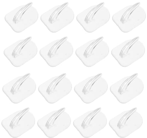 TOYANDONA 50 Pièces Lot de Mini Crochets Adhésifs Transparents Auto-adhésifs Résistants et Réutilisables Crochets Muraux Non Marquants pour Suspension Polyvalente sans Perçage Organisateur