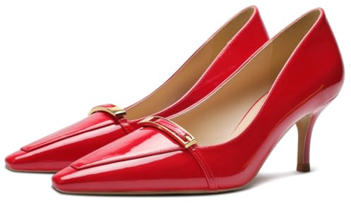 【Debes medir la longitud de tus pies antes de ordenar】 Moda de mujer de tacón alto Kitten-Heel-Punta puntiaguda cerrada y vestido de moda 88-CHC-19