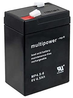 akku-net Ersatzakku für Lampe Johnlite Staubsauger Halogen Lampe 6V 4,5Ah (ersetzt auch 4Ah 5Ah), 6V, Lead-Acid