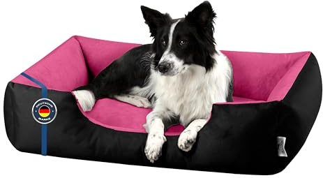 BedDog Hundebett LUPI Hundekissen Hundekorb mit Waschbarem Bezug | Hundesofa Schlafplatz und Liegeplatz für Alle Hunderassen, Formstabil Gepolstert, Sechs Größen von S bis XXXL