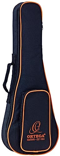 Ortega Guitars Economy Series Bag - Concert Ukulele Bag - Height 62 cm - With Shoulder Straps - Nylon, Black (OUBSTD-PINE)