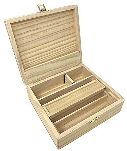 Rolling Supreme Wooden Storage Box