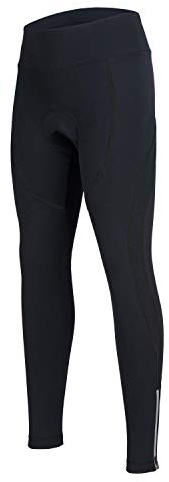 Women's Cycling Pants 3D Padded Compression Tight Long Bike Bicycle Pants with Wide Waistband (Black,M)