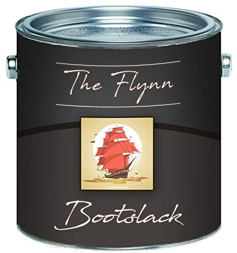 The Flynn Bootslack hochwertiger Yachtlack für Holz Metall Bootsfarbe Yachtfarbe (1 L, Anthrazitgrau (RAL 7016))