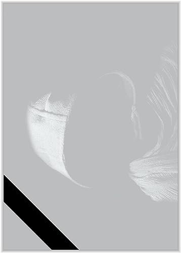 Briefpapier Trauer DIN A4 - Trauerbrief und Kondolenz-Papier 20 Blatt - Motiv Nr. 066 | 80g/m²