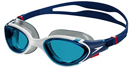 Speedo Adult Unisex Biofuse 2.0 Swimming Goggles Swimming Goggles, Ammonite Blue/White, One Size