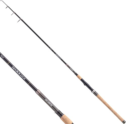 Balzer Telerute Diabolo Fury Tele 100 - Profi Kohlefaser Spinnrute & Karpfenrute