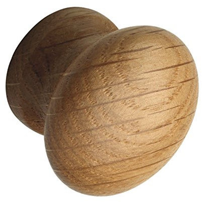 Alles im Griff Knauf für Schrank Anu ø 35mm - Schrank Knauf Tiefe 28mm - Türknauf, Eiche lackiert