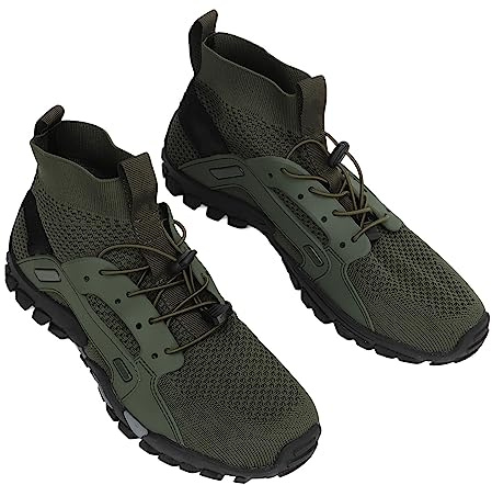 Chaussures de Wading Homme, Antidérapantes et Respirantes, Absorption des Chocs, Chaussons de Pêche et Randonnée Aquatique, Semelle Haute Adhérence, Taille 45