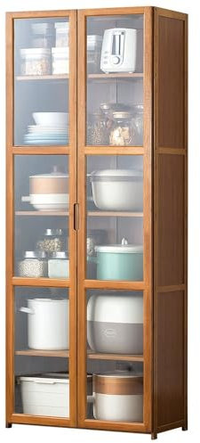 KIRANDY Massivholz-Sideboard, Buffetschrank, Küchenschrank, Wohnzimmerschrank im japanischen Stil (Farbe : 60x30x150cm)
