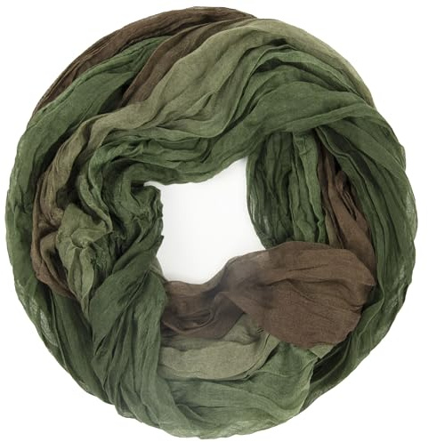 Gloop - Sciarpa da donna, leggera, a tubo, con gradiente di colore, in molti colori, Taglia unica