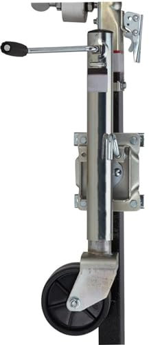 QICBYING Robuster Bootsanhänger Stützrad - Anhänger Stützrad Automatik-Stützrad, Schwenkbare Anhänger Räder Mit 15cm Gummirad, Vertikale Belastung 670 Kg, Für Boot, Wohnmobil/Yacht/Wohnwagen/Einfach