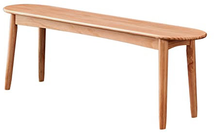 forestalk Solid Oak Wood Dining Bench - Moderne Eingangsbank mit abgerundeten Ecken für Schlafzimmer, Esszimmer, Küche - Einfache Montage - Stylische Möbel für Heimdekoration