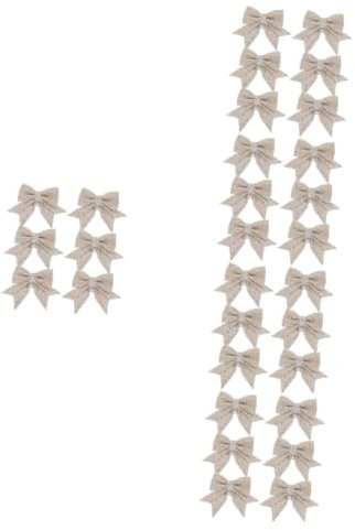 Zerodeko 30 STK Weihnachtsbogen Ribbon Christmas Tree weihnachtsband Weihnachtsanhänger zum Aufhängen rote Weihnachtsschleifen Weihnachtsbaum anhänger Weihnachtsbaum hängende Ornamente