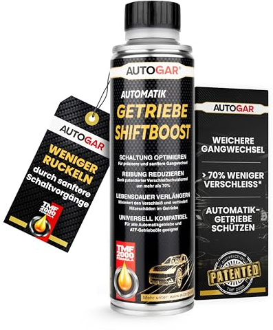 AUTOGAR® AUTOMATIK SHIFTBOOST 250ml I Getriebeöl-Additiv (ATF) mit TMF-2000® I für Automatik, DSG & CVT I Schaltkomfort verbessern, Ruckeln reduzieren