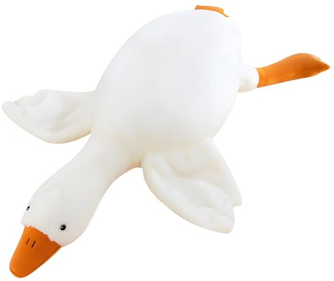 Bodeshis Duck Plush, Large White Goose Teddy, 50 cm Soft Stuffed Animal for Home Decor and Comfort, Neutral Design, Versatile Gift and Travel Companion