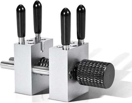 Koolenry Herramienta de Sujeción de Modelos, Mini Banco de Mano, Tornillo de Banco Dividido de Alta Precisión, Herramienta de Construcción de Modelos de Sujeción Sin Costuras, Color Negro