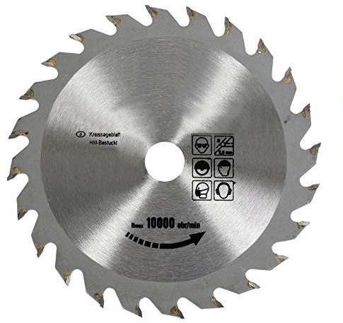 Hartmetall Kreissägeblatt Sägeblatt mit 24 Zähne 205 x 18 mm