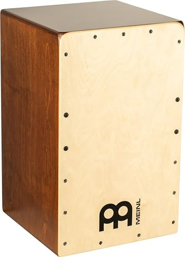 Meinl Percussion Snarecraft Cajon, Natur (SC100AB-B) | mit 2 Snare-Teppichen, Birke